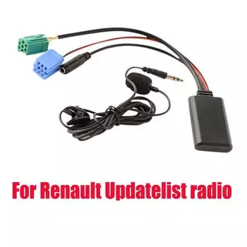 Biurlink автомобильный Bluetooth модуль AUX адаптер микрофон гарнитура Мини ISO 6Pin AUX кабель для Renault обновленный список радио