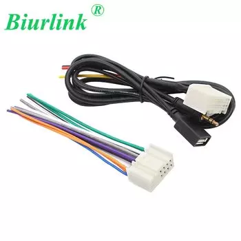 Biurlink сменный блок питания для CD проводов AUX USB аудио адаптер кабель для Hyundai Kia K2 K5 IX35 IX45