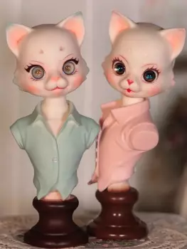 Bjd 1/6 кукла животное голова кошки украшение Подлинная sd Улучшенная Смола шарнирная кукла стол новые продукты