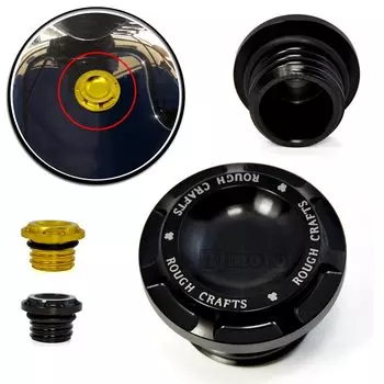 BJMOTO Новый черный цвет ЧПУ Заготовка алюминиевый мотоциклетный череп топливный бак крышка для Harley Sportster Dyna Softail Touring