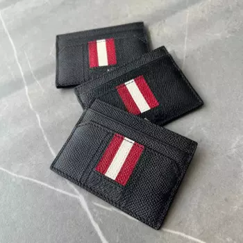 BL KARRIK LT унисекс черный кошелек для монет из натуральной кожи с логотипом