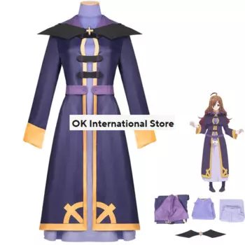 Благословение Бога аниме в этом прекрасном мире! Костюм для косплея Wiz с определенным волшебным индексом, форма коносубы, Женский карнавальный костюм