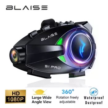 BLAISE S1 PRO Bluetooth мотоциклетный домофон, шлем, гарнитура, Wi-Fi, приложение, динамик, наушники, мотоцикл, домофон, мотор, видеорегистратор