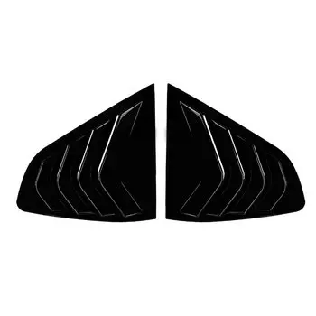 Блеск черный для BMW X4 G02 2018 + Автомобильные треугольные жалюзи Акула жаберная в форме заднего окна декоративные оконные решетки 2019 2020 2021