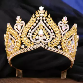 Блестящая Звездная Корона со сверкающими кристаллами, старинная Корона из сплава для подружек невесты, костюм на Хэллоуин, косплей