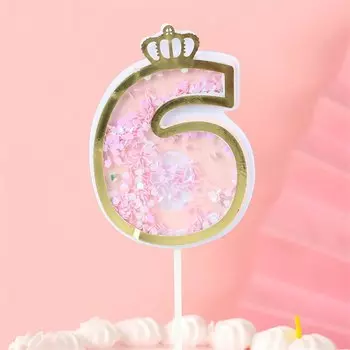 Блестящие цифры для торта GSCRAFTS