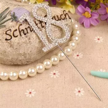 Блестящие металлические топперы для торта VanKood