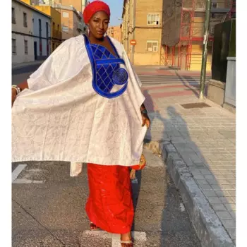 Блестящий базин богатый комплект платья для Анкары женская повседневная одежда свободного размера 2024 новейший свободный размер базин богатый Дашики головной шрам Халат