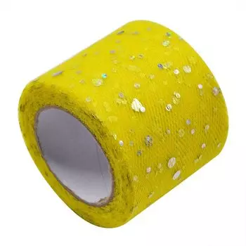 Блестящий шелковый тюль 25 ярдов 5 см рулон