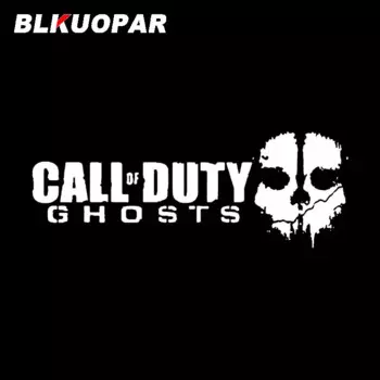 BLKUOPAR Call of Duty 10 GHOST FPS логотип игры Горячая Мода видео игра автомобильные наклейки Череп Графика Наклейка Windows багажник автомобильные товары