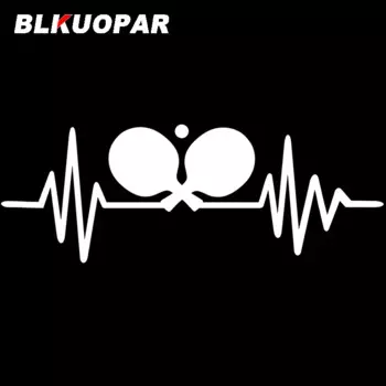 BLKUOPAR для настольного тенниса Heartbeat, автомобильные наклейки, индивидуальные окклюзионные наклейки с царапинами, вырезанные окна, декор для бампера, автомобильные товары