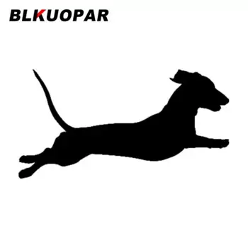 BLKUOPAR для таксы, жесткошерстный силуэт, автомобильные наклейки, виниловые наклейки, солнцезащитный крем, кондиционер, декор багажника, автомобильные товары