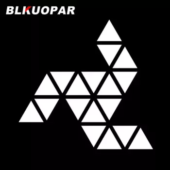 BLKUOPAR для трехлинейных треугольных автомобильных наклеек, модные наклейки, виниловая автомобильная пленка, холодильник, кондиционер, устойчивый к царапинам