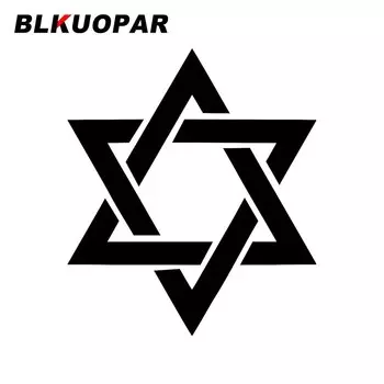 BLKUOPAR для звезды Давида, наклейки на лобовое стекло, устойчивые к царапинам, для автомобиля, холодильника, декор для лобового стекла, автомобильная этикетка