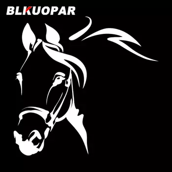 BLKUOPAR Эскиз головы лошади автомобильные наклейки Животные картины наклейка защита от солнца высекающие окна мотоцикл автомобиль Стайлинг