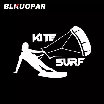BLKUOPAR кайтсерфинг, мужской стиль, необычная наклейка, аниме окклюзия, царапины, лобовое стекло, окна, графика, автомобильные аксессуары
