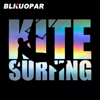 BLKUOPAR KiteSurfing забавные наклейки для автомобиля, индивидуальная наклейка в стиле аниме-фургон, водонепроницаемая, устойчивая к царапинам, графика для окон, автомобильная этикетка для каравана
