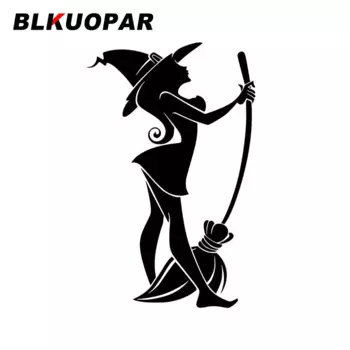 BLKUOPAR на Хэллоуин ведьма летает на безем автомобильные наклейки модные наклейки устойчивые к царапинам высеченные аниме автостайлинг
