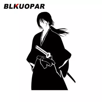 BLKUOPAR Rurouni Himura Kenshin аниме силуэт автомобиль наклейка графика Личность наклейка бампер холодильник дверь автомобиля протектор