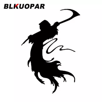 BLKUOPAR смерть с косой силуэт автомобильные мультипликационные наклейки графика индивидуальная наклейка Windows багажник мотоцикла лобовое стекло автомобиля ярлык