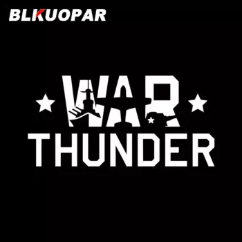 BLKUOPAR War Thunder Game Logo Автомобильные наклейки Крутая модная виниловая наклейка Солнцезащитный крем Высеченный шлем Доска для серфинга Стайлинг автомобиля