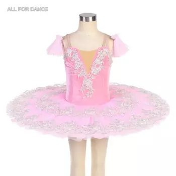BLL530 розовая бархатная предпрофессиональная балетная пачка блинная пачка для девочек и женщин сценические костюмы балерины-пачки