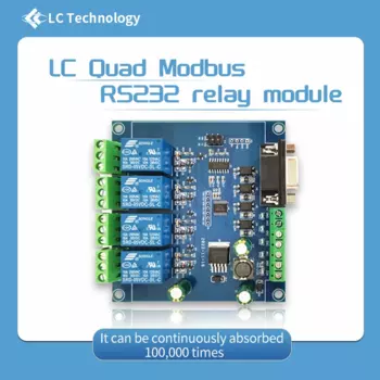 Блок питания 7-24 В, 4-Канальный Релейный Модуль Modbus RTU RS232/TTL UART