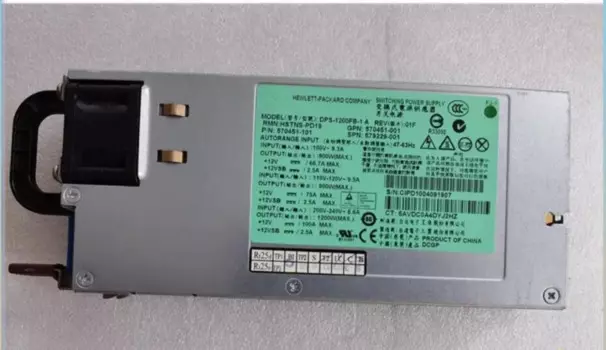 Блок питания для HP1200W DL580G7 DPS-1200FB-1 A 570451-001 570451-101Platinum