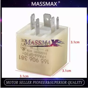 Блок управления двигателем 165906381, 1 шт., 12 В, 5 контактов, автомобильное реле для Audi A6, Passat B5, Volkswagen ECU 30, 165, 906, 381, 5 контактов