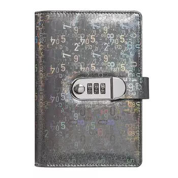 Блокнот Coliky A6 с лазерным замком из искусственной кожи