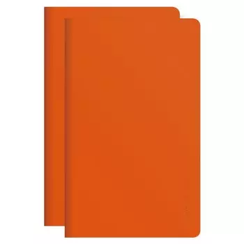 Блокнот KACO KA0047, 2 шт., оранжевый, серый, черный, из благородной бумаги