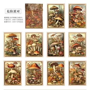 Блокноты Alideco 20 шт., бумага, дикая природа