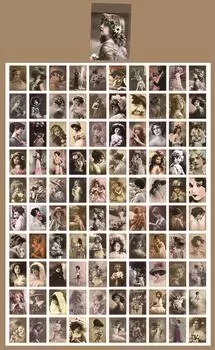 Блокноты Alideco винтажные кролики 100 шт.