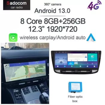 Blu-Ray 12,3 "360 Carplay 8G + 128G Android 13,0 Автомобильный DVD Плеер Мультимедиа GPS WIFI стерео радио для Porsche Panamera 2011-2017
