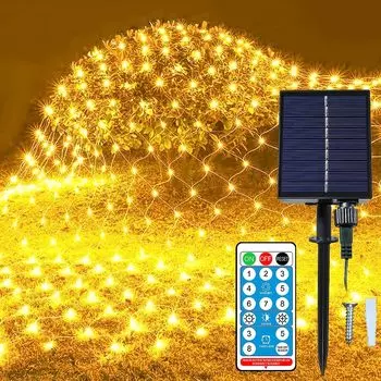 BLUE FIRE Солнечные сетчатые огни 192 LED 3x2 м