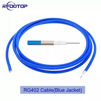 RFDOTOP RG-402 полугибкий коаксиальный кабель 50 Ом синего цвета
