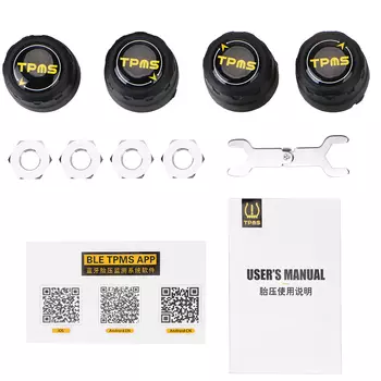 Bluetooth 4,0 5,0 датчики давления в шинах Android iOS BLE Автомобильная TPMS тестер сигнализации Универсальная автомобильная система контроля давления в шинах