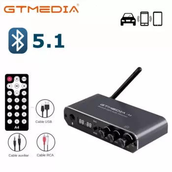 Bluetooth аудио адаптер с поддержкой TF-карты USB U-Disk 3,5 мм AUX с дистанционным управлением и приложением для подключения, в наличии в Испании cz