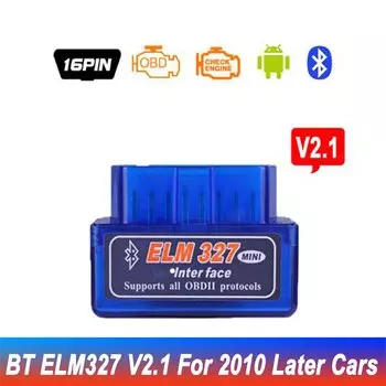 Bluetooth ELM327 Последняя версия V2.1 Новый автоматический OBD сканер Инструмент для считывания кодов Автомобильный диагностический инструмент Super MINI ELM 327 для Android