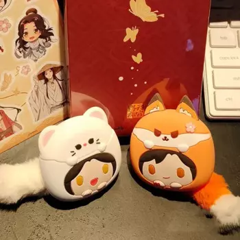 Bluetooth-гарнитура Tgcf Hua Cheng Xie Lian Comics Fox Rabbit Tian Guan Ci Fu, наушники для косплея, милый подарок для детей