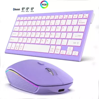 Bluetooth-клавиатура и мышь беспроводные с подсветкой, 2,4 ГГц