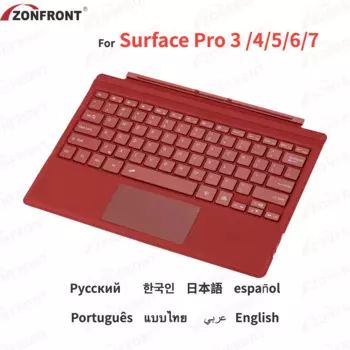 Bluetooth-клавиатура с подсветкой для Microsoft Surface Pro 3 4 5 6 7
