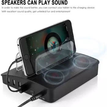 Bluetooth-колонка с 4 USB-портами, 5 в 6 А, 6 Вт