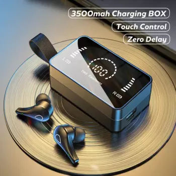Bluetooth-наушники TWS с зарядным чехлом 3500 мА · ч, водонепроницаемые, IPX7, с микрофоном