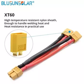 BLUSUNSOLAR DZ0190/DZ0192 Параллельный кабель XT60 XT90 12AWG