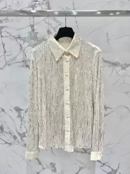 Блузка женская демисезонная с перьями, 2024