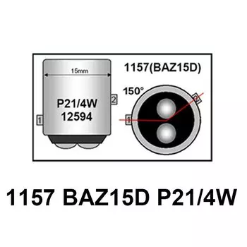 BMTxms 1157 P21/5W BAY15D Светодиодные Лампы Стоп-сигнала Белый Красный Canbus Для Renault Clio 2 3 4 Megane Scenic Безошибоч...