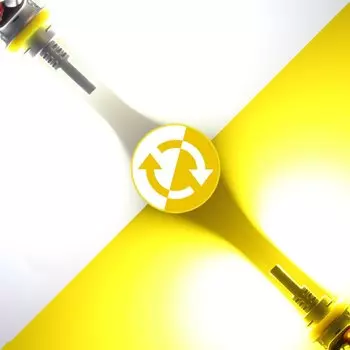 BMTxms 2 шт. H8 H11 светодиодный противотуманный фонарь двухцветный переключатель золотисто-желтый белый 9005 HB3 H10 9145 9006 HB4 светодиодная лампа DRL лампа для автомобиля