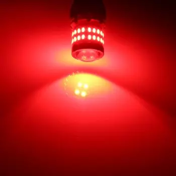 BMTxms 2 шт. T20 W21W W21/5W LED 7440 7443 Светодиодные лампы Canbus Автоматический красный блестящий автостоп тормозной задний парковочный фонарь Автомобильные лампы 12 В