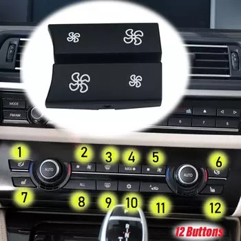 BMW F10 F11 F01 F02 F06 F07 F12 F15 F16 Крышка Вентилятора С Кнопкой Управления Автомобильный Обогреватель Крышка Климат-конд...